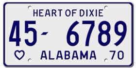 A cropped Alabama using a characteristic dask and font, akin to the queried Afghan.