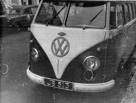 is VW Kombi came ro live in Earls Court during the 1960s,   It was registered JB 513 in Johore state, Malaya and showed a PTM oval to rear.    Brumby archive