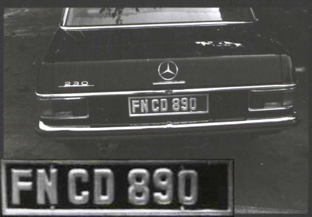 This time, seen in Nigeria, another layout of the Federation-period CD plates, pressed on soft alloy sheet and un-coded. Brumby archive