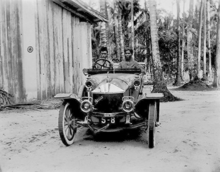 S-8, among the very first automobiles to reach the Straits Settlement of Singapore, in 1911.    anon.