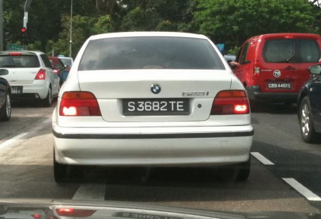 S 3682 TE is a semi-diplomatic plate for foreign technical aid personnel. Brumby archive