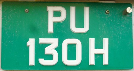 PU 130 H is just seven off the highest number on Pulau Ubin, the. latest minibus being PU 137. Note that all the plates are properly made, even though this island is quite primitive.... Brumby archive
